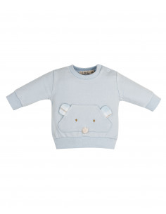SUDADERA OSITO CELESTE