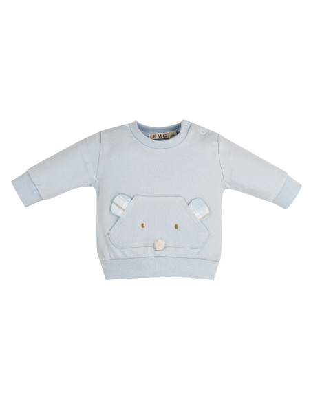 SUDADERA OSITO CELESTE