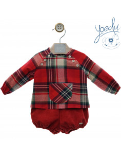 CONJUNTO RANITA CUADRO ESCOCES