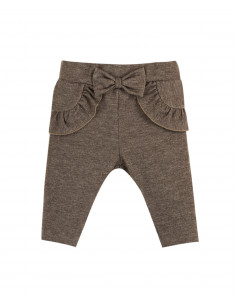 LEGGINGS BEBÉ VOLANTE Y LACITO