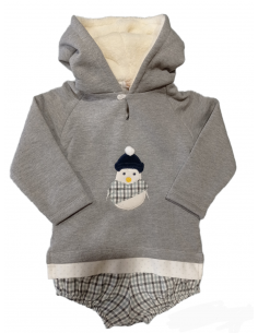 CONJUNTO SUDADERA PINGÜINO