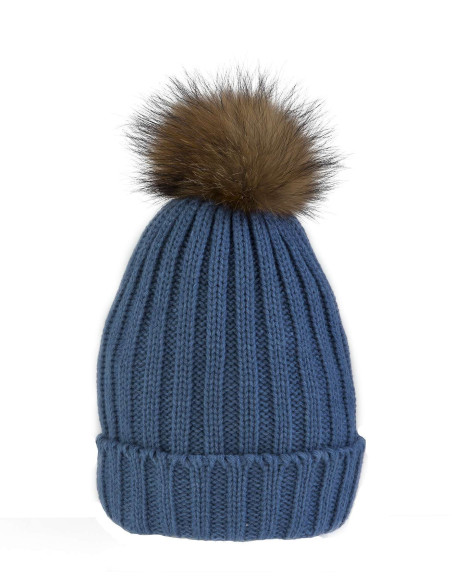 GORRO POMPÓN PELO
