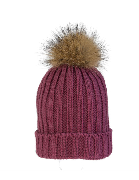 GORRO POMPÓN PELO