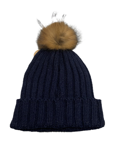 GORRO POMPÓN PELO