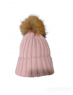 GORRO POMPÓN PELO