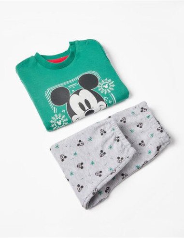 CONJUNTO PIJAMA Y BATA MICKEY MOUSE