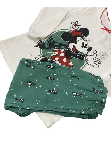 CONJUNTO BATA Y PIJAMA MINNIE MOUSE