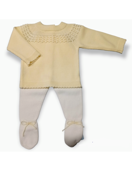 CONJUNTO POLAINA PUNTO FINO
