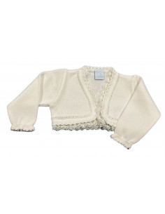 CHAQUETA PUNTILLA CRUDO