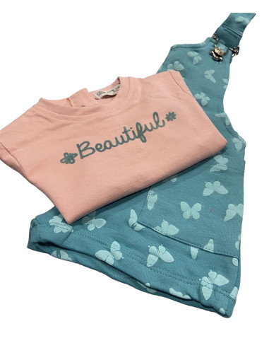 CONJUTO PETO Y CAMISETA "Beautiful"