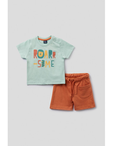 Conjunto camiseta y pantalón "Roarr-some"