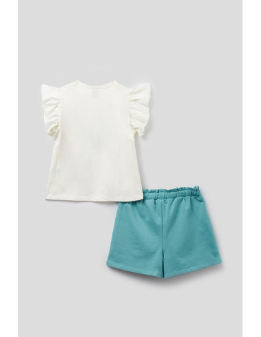 CONJUNTO CAMISETA Y SHORT "Flowers boom"
