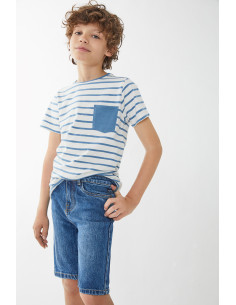 CAMISETA RAYAS CON BOLSILLO