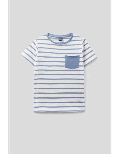 CAMISETA RAYAS CON BOLSILLO