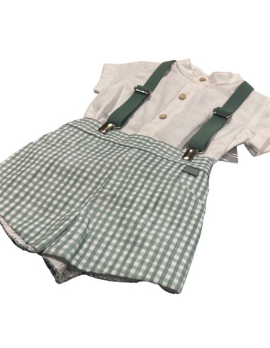 CONJUNTO BEBÉ CON TIRANTES "Julia"