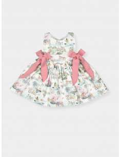VESTIDO ESTAMPADO LAZOS...