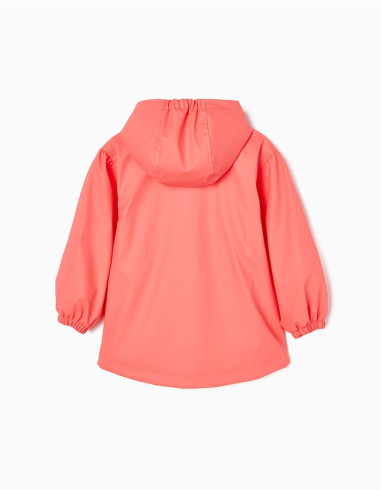 PARKA ENGOMADA FLÚOR NIÑA