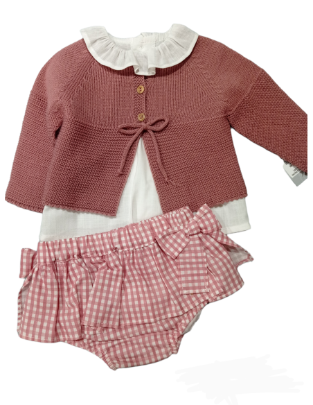 CONJUNTO BABY CON CHAQUETA "JULIA"