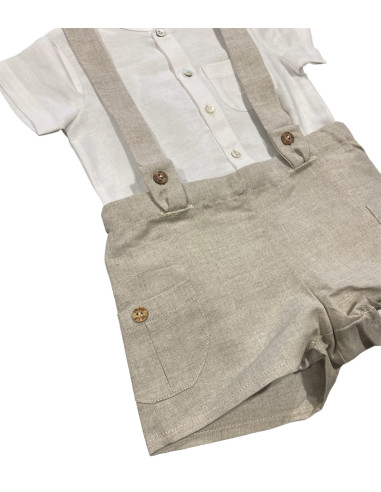 PETO CON CAMISA LINO