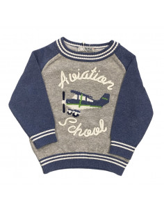 JERSEY GRIS "AVIATION SCHOOL"