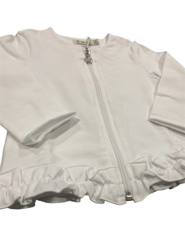 SUDADERA CREMALLERA CON VOLANTE
