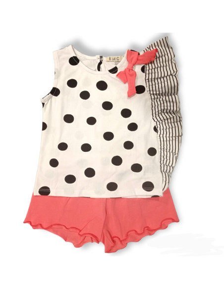 CONJUNTO LUNARES Y BERMUDA CORAL