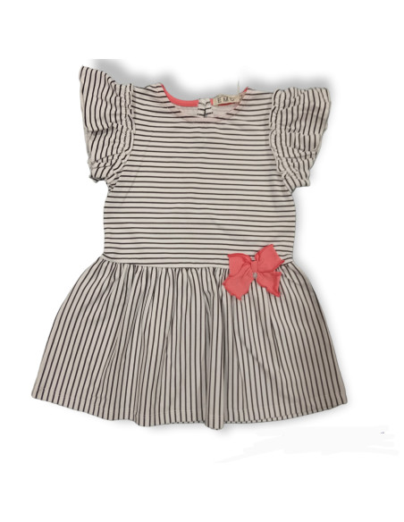 VESTIDO ALGODÓN RAYAS MARINERAS