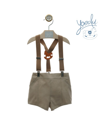 PANTALÓN CORTO BOMBACHO CON TIRANTES