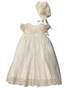 FALDÓN BAUTIZO CON CAPOTA