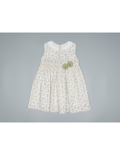 VESTIDO FLORES CON CUELLO