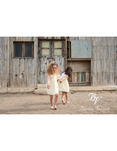 VESTIDO  CUADRO AMARILLO