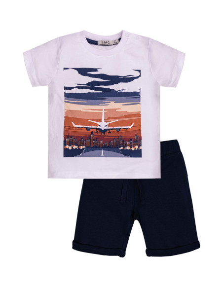 CONJUNTO CAMISETA Y BERMUDA ALGODÓN