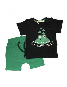 CONJUNTO ALGODÓN COCODRILO