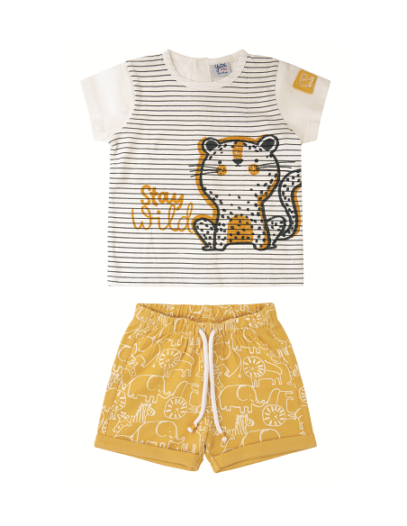 CONJUNTO BERMUDA Y CAMISETA "STAY WILD"
