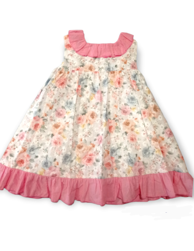 VESTIDO ROSAS Y PLUMETI