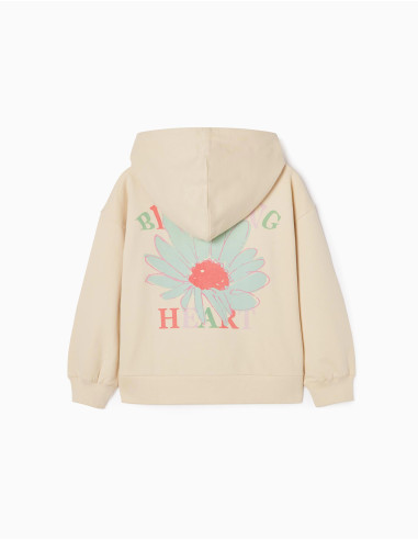 SUDADERA CREMALLERA "BLOOMING HEART"