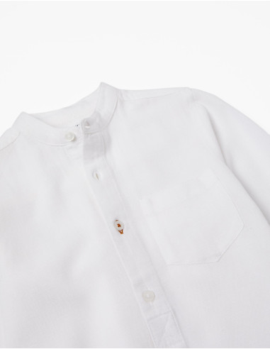 CAMISA LINO CUELLO MAO