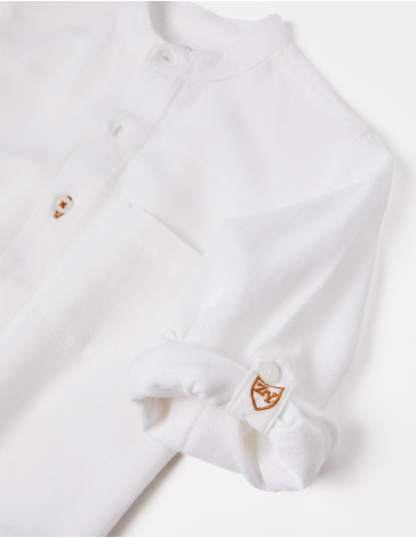 CAMISA LINO CUELLO MAO