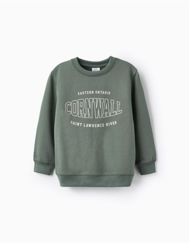 SUDADERA PARA NIÑO 'CORNWALL', VERDE