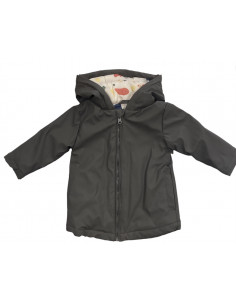 PARKA DE GOMA CON CAPUCHA...