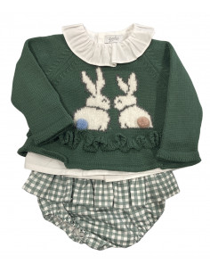 CONJUNTO 3 PIEZAS "CONEJITOS"