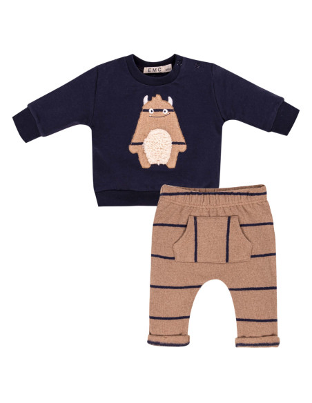 CONJUNTO SUDADERA Y PANTALON "MOSNTRUO"