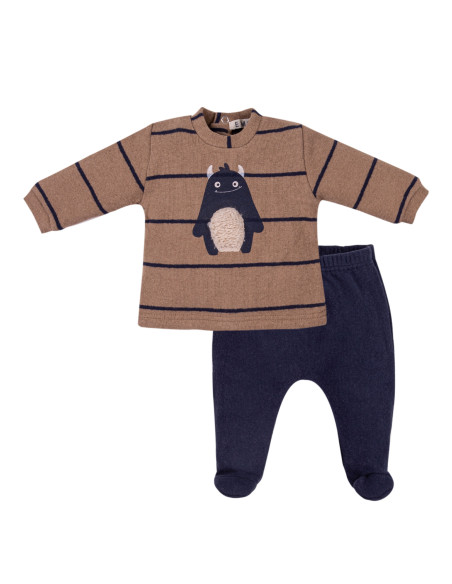 CONJUNTO SUDADERA Y POLAINA "MONSTRUO"