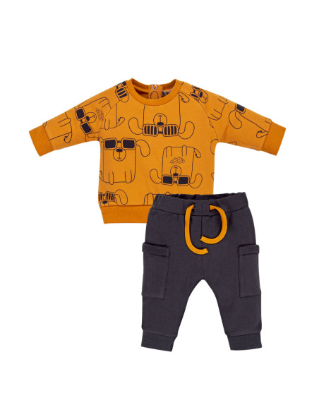 CONJUNTO SUDADERA Y PANTALÓN "PERRITOS"