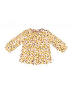 BLUSA MANGA LARGA FLORES