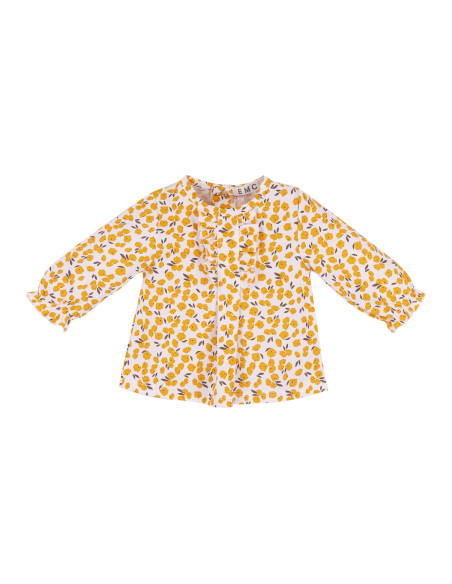 BLUSA MANGA LARGA FLORES