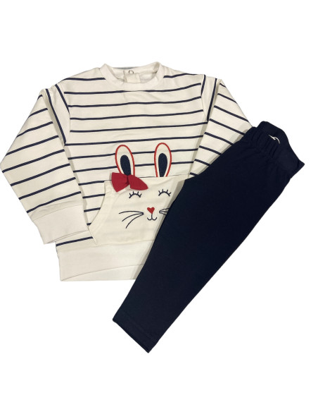 CONJUNTO DE SUDADERA Y LEGGING "CONEJITO"