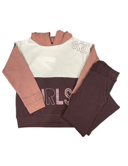 CONJUNTO SUDADERA DE CAPUCHA Y PANTALON "GIRLS"