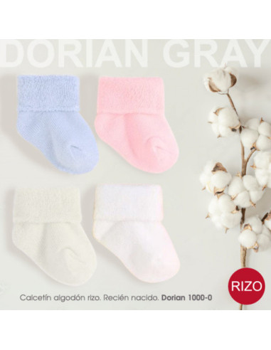 CALCETÍN RECIÉN ALGODÓN RIZO