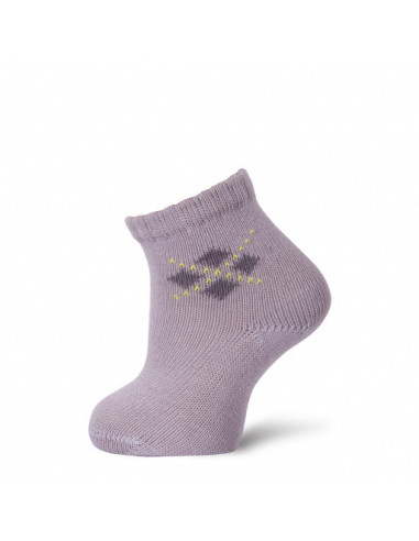 CALCETÍN ALGODÓN-CASHMERE FANTASÍA ROMBOS